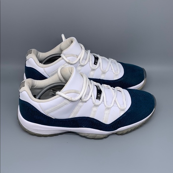Jordan 11 Retro Low Snake‎ Navy Basketball Shoes CD6846-102 Men's Sz 13